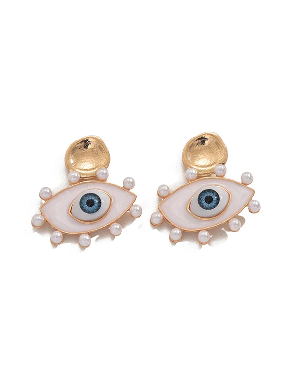 Eye Shape Geometric Earrings Accessories - Image 8