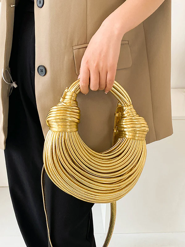 Fashion Solid Color Tasseled Bags Accessories - Image 11