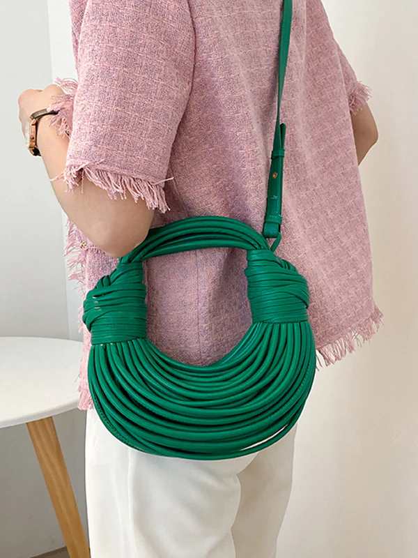 Fashion Solid Color Tasseled Bags Accessories - Image 18