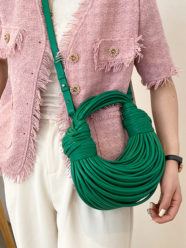 Fashion Solid Color Tasseled Bags Accessories - Image 19
