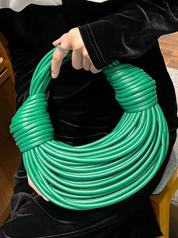 Fashion Solid Color Tasseled Bags Accessories - Image 3