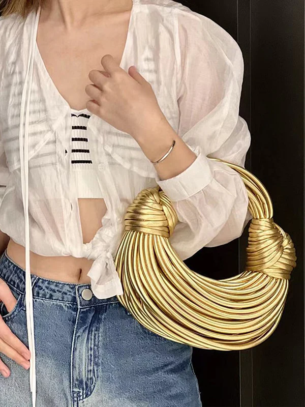 Fashion Solid Color Tasseled Bags Accessories - Image 9