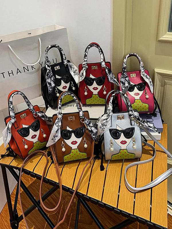 Figure Printed Split-Joint Bags Crossbody Bags Handbags - Image 10