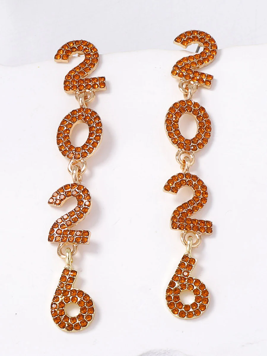 Figure Rhine Stones Shiny Earrings Accessories - Image 11
