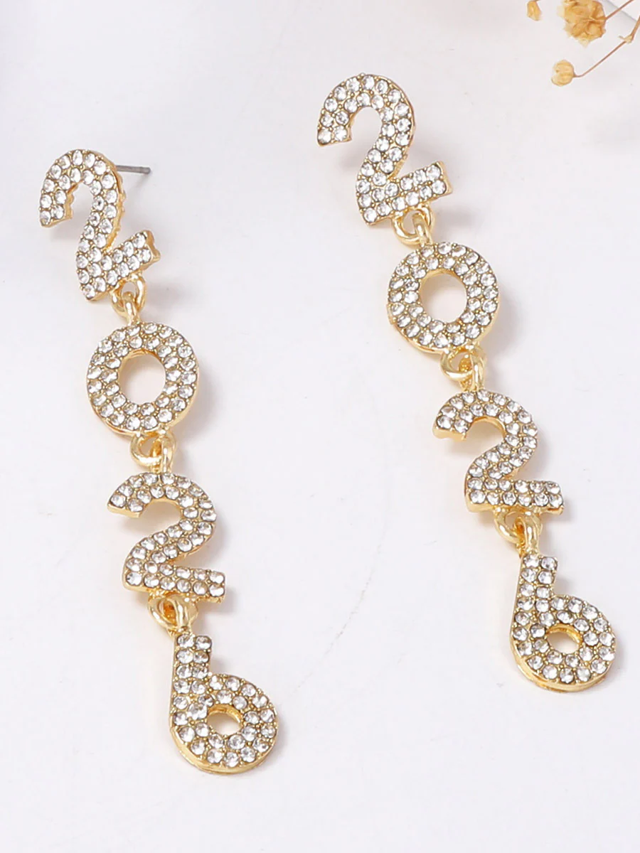 Figure Rhine Stones Shiny Earrings Accessories - Image 15