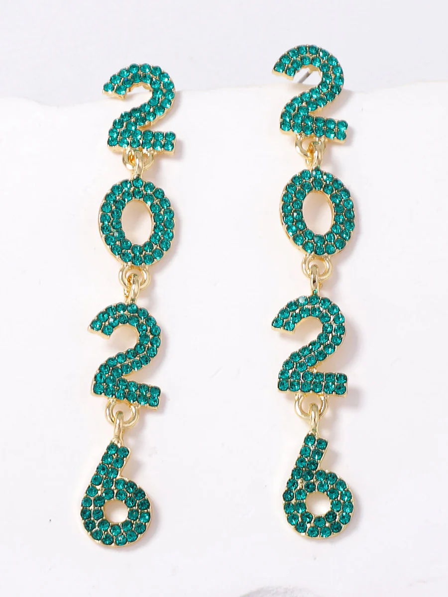 Figure Rhine Stones Shiny Earrings Accessories - Image 6