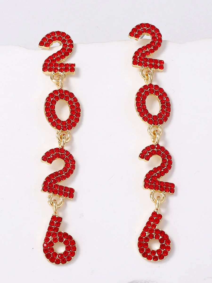 Figure Rhine Stones Shiny Earrings Accessories - Image 7