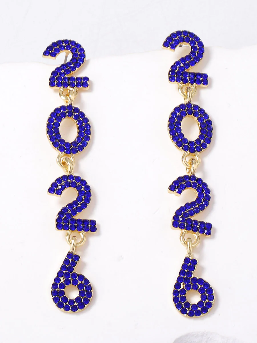 Figure Rhine Stones Shiny Earrings Accessories - Image 8