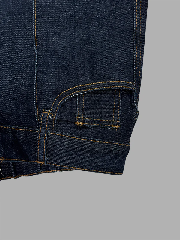 Flared High Waisted Split-Joint Jean Pants Bottoms - Image 10