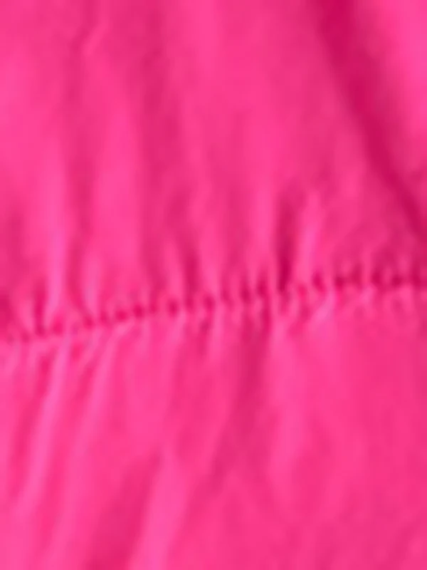 Flared Sleeves Pleated Solid Color Split-Joint High Neck Padded Vest - Image 13