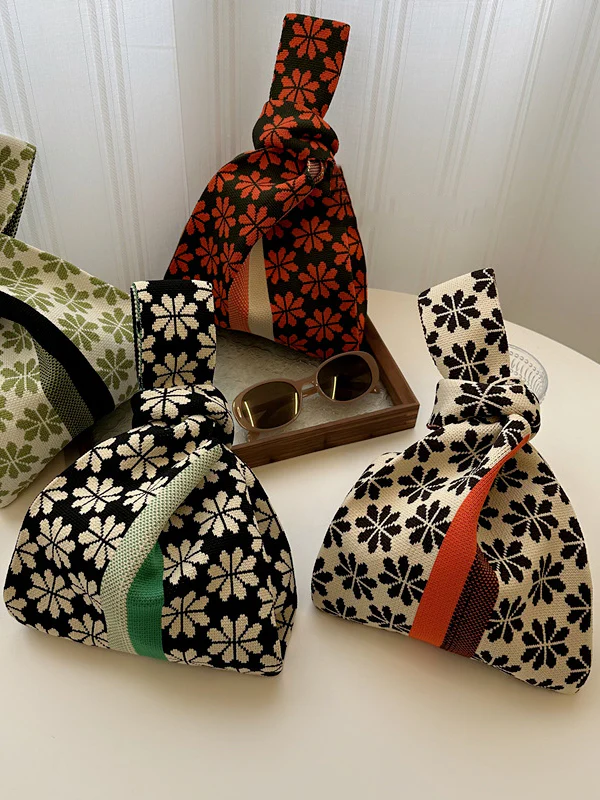 Floral Bags Accessories Woven Handbag - Image 2