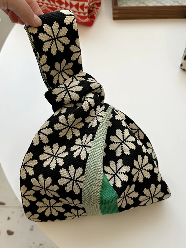 Floral Bags Accessories Woven Handbag - Image 4