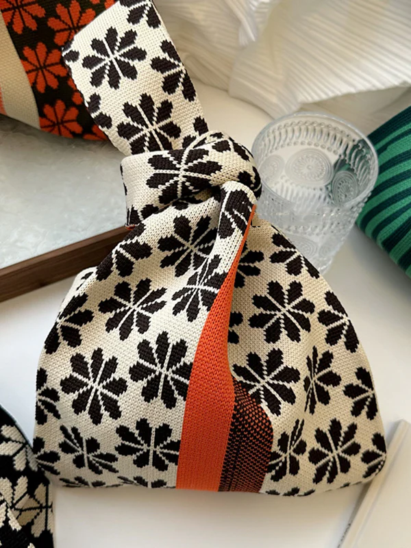 Floral Bags Accessories Woven Handbag - Image 5
