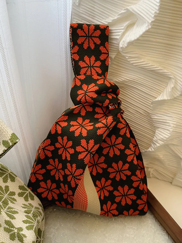 Floral Bags Accessories Woven Handbag - Image 6