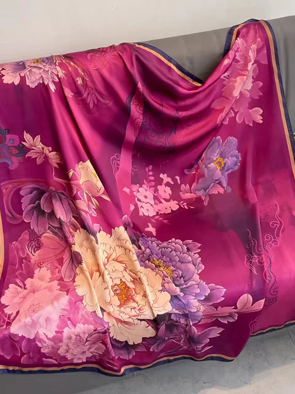 Floral Printed Headband Scarf - Image 2