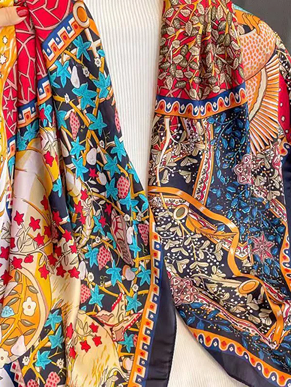 Floral Printed Headband Scarf - Image 2