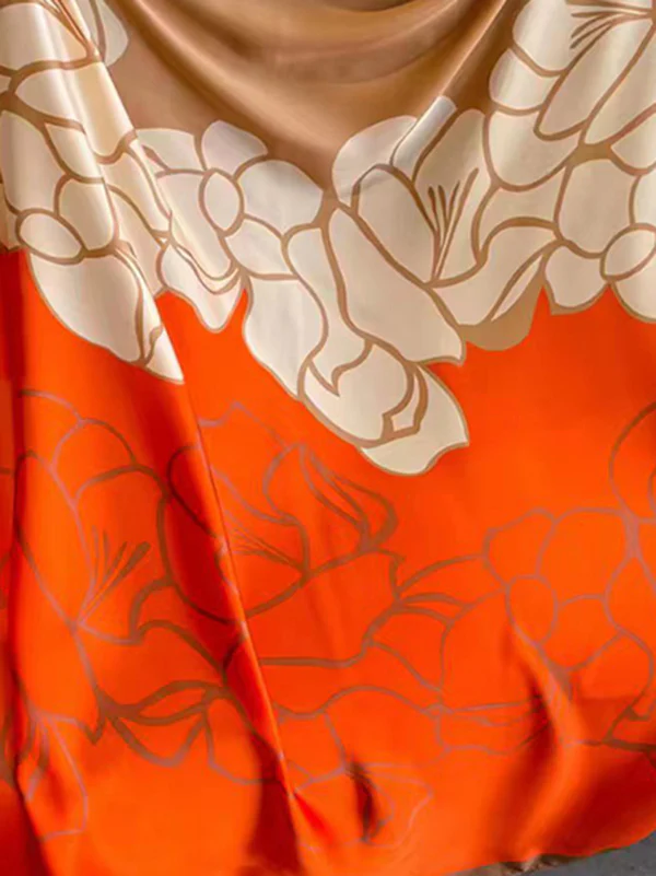 Floral Printed Headband Scarf - Image 3
