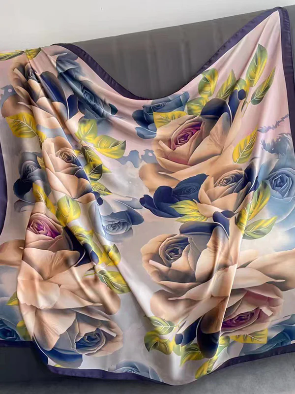 Floral Printed Headband Scarf - Image 2