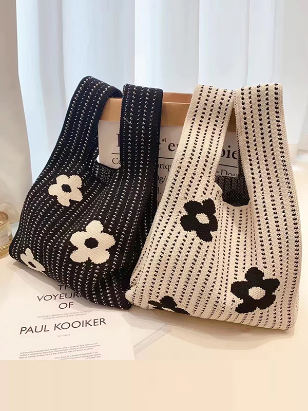 Floral Printed Hollow Bags Accessories Handbags - Image 5