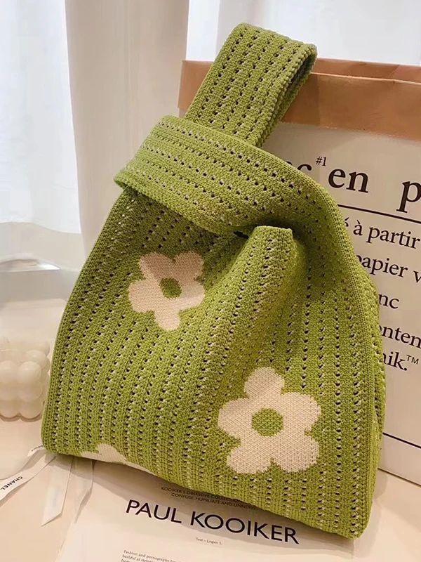 Floral Printed Hollow Bags Accessories Handbags - Image 6