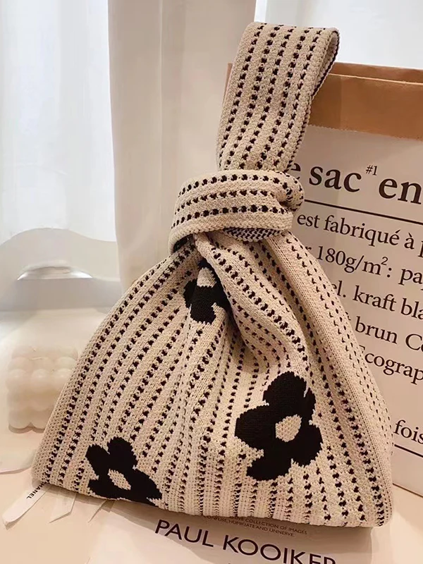 Floral Printed Hollow Bags Accessories Handbags - Image 7