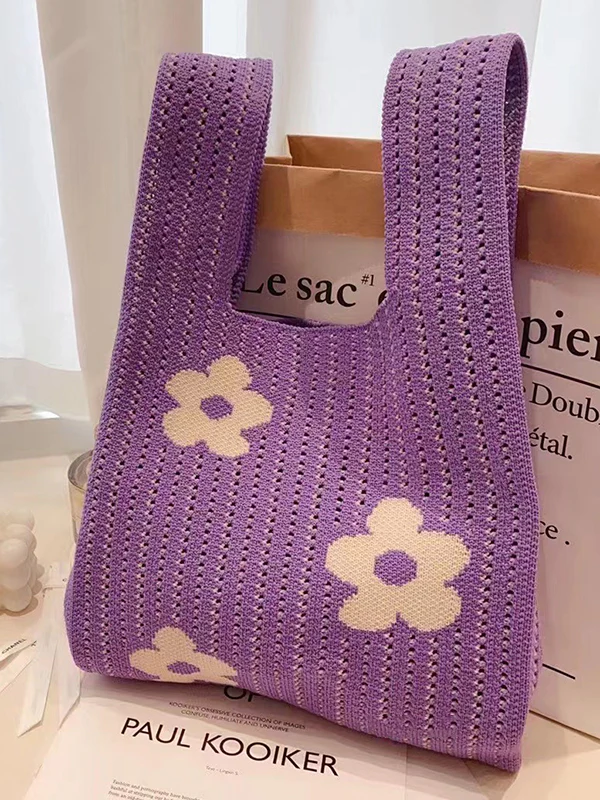 Floral Printed Hollow Bags Accessories Handbags - Image 8