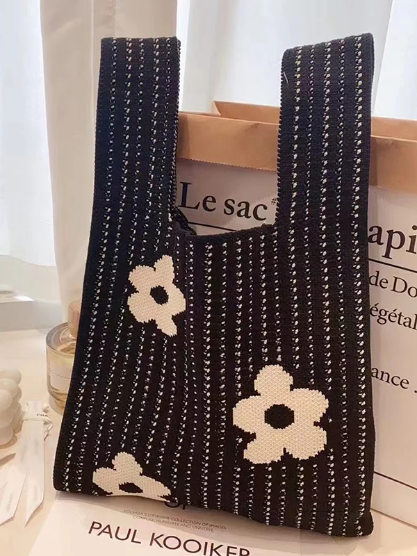 Floral Printed Hollow Bags Accessories Handbags - Image 9