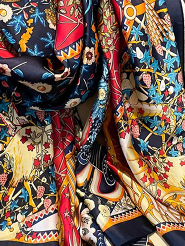 Floral Printed Sun Protection Shawl&Scarf - Image 2