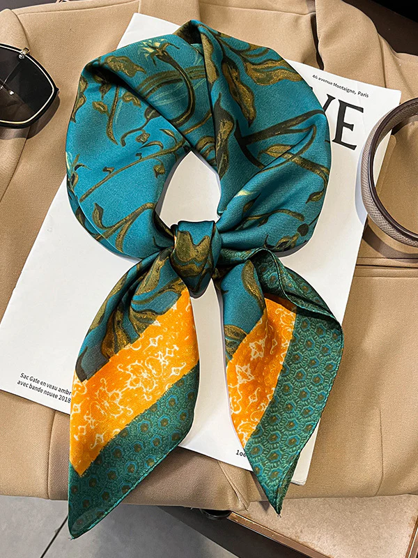 Floral Printed Vintage Shawl&Scarf - Image 2