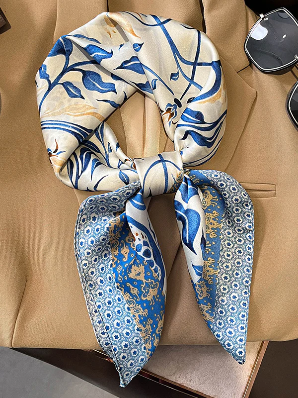 Floral Printed Vintage Shawl&Scarf - Image 4