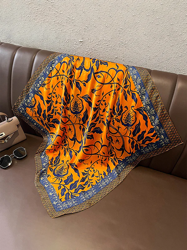 Floral Printed Vintage Shawl&Scarf - Image 6