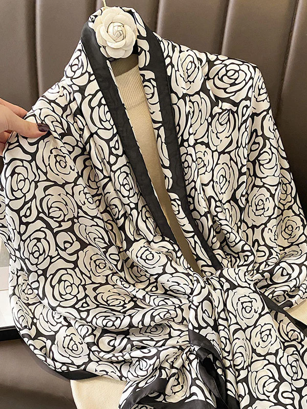 Flower Print Sun Protection Shawl&Scarf - Image 2