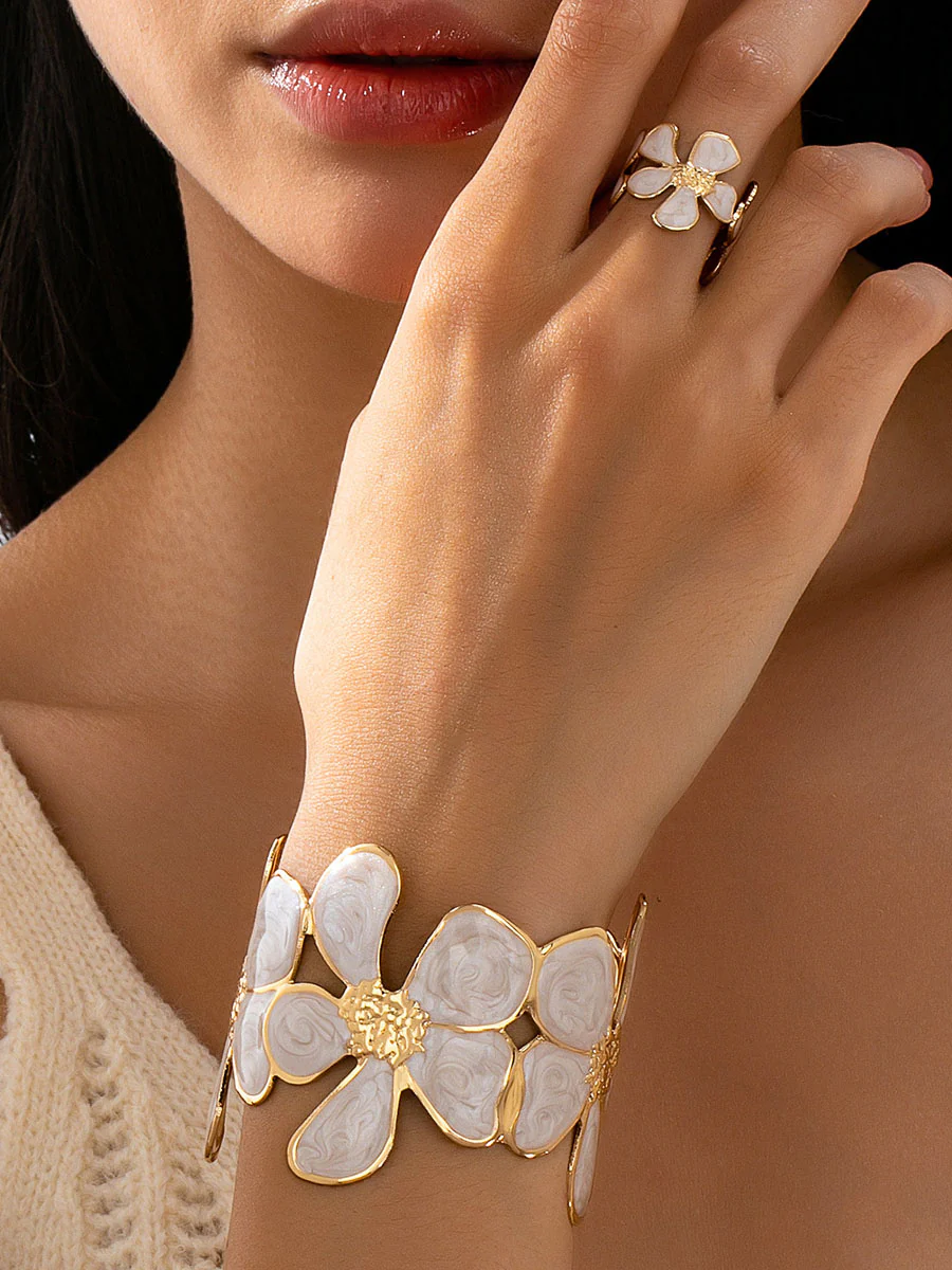 Flower Shape Bracelet Accessories Rings Accessories