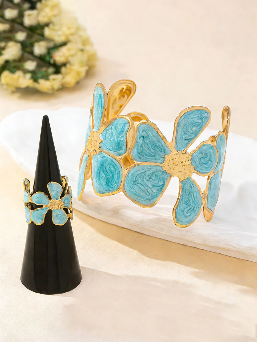 Flower Shape Bracelet Accessories Rings Accessories - Image 2