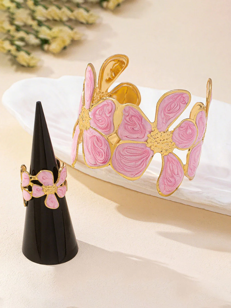 Flower Shape Bracelet Accessories Rings Accessories - Image 3
