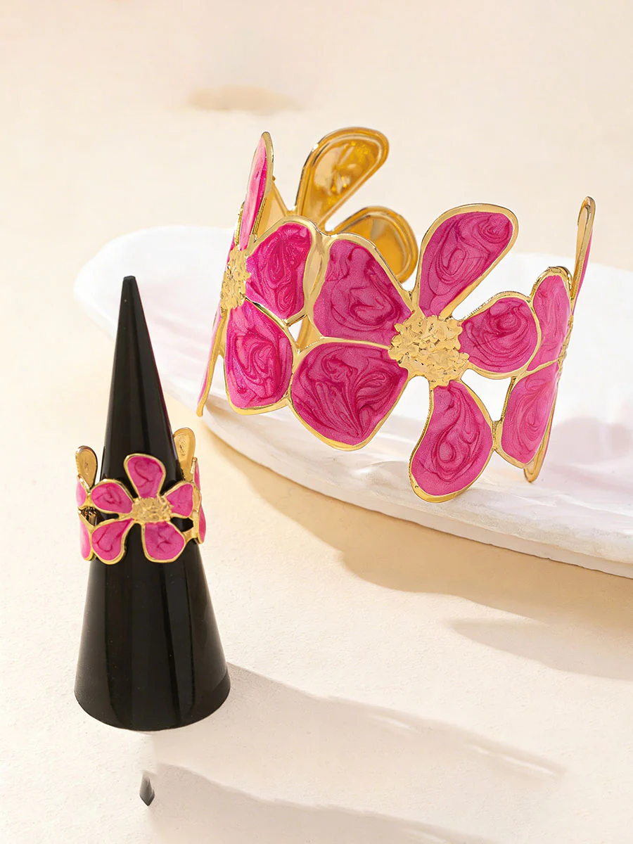 Flower Shape Bracelet Accessories Rings Accessories - Image 4