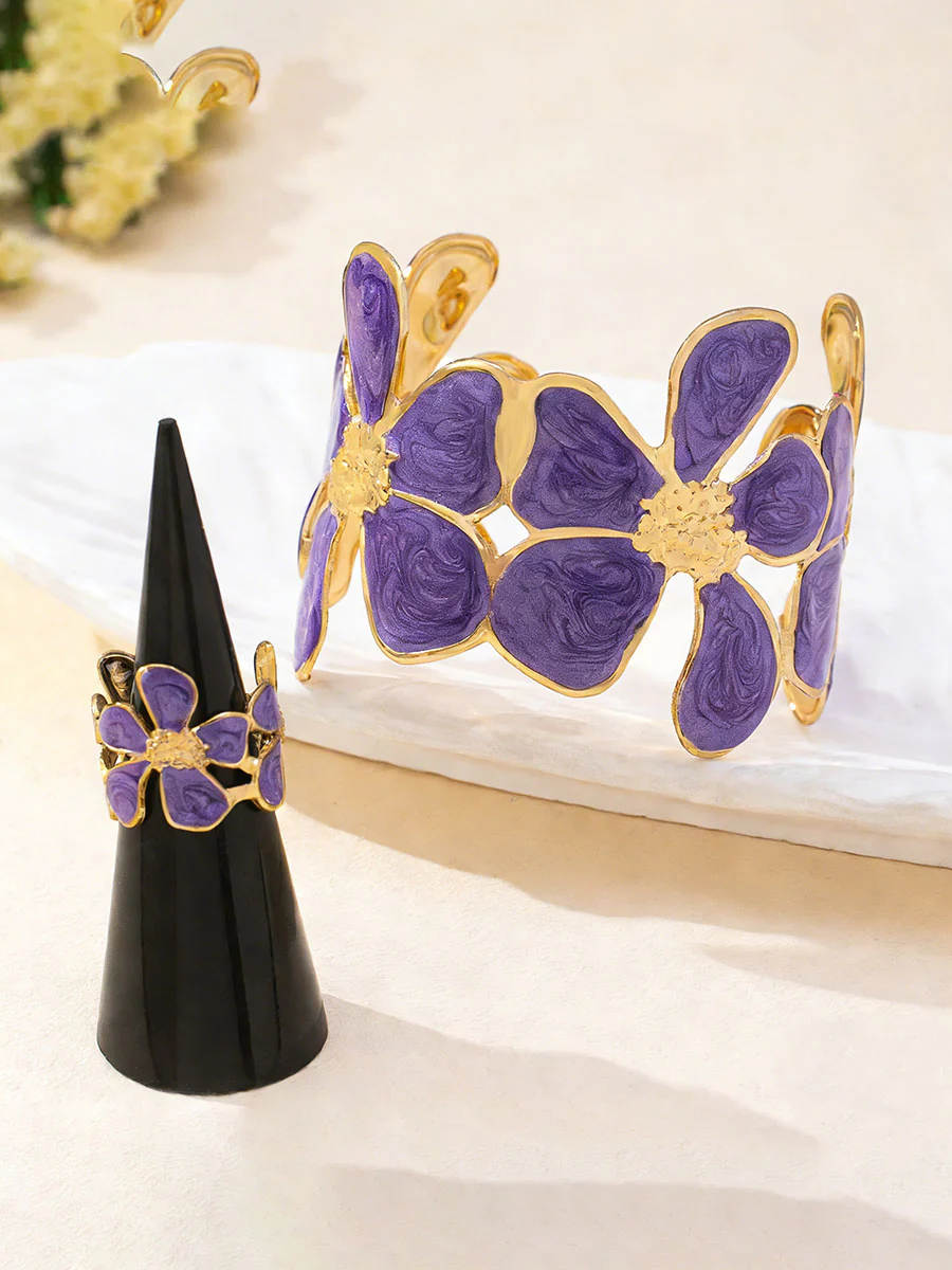 Flower Shape Bracelet Accessories Rings Accessories - Image 5