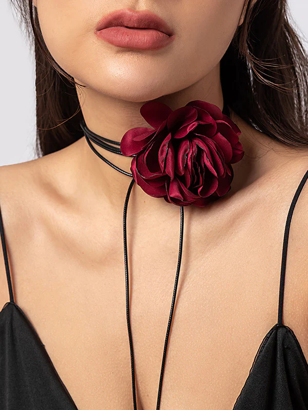 Flower Shape Dainty Necklace Necklaces Accessories - Image 3