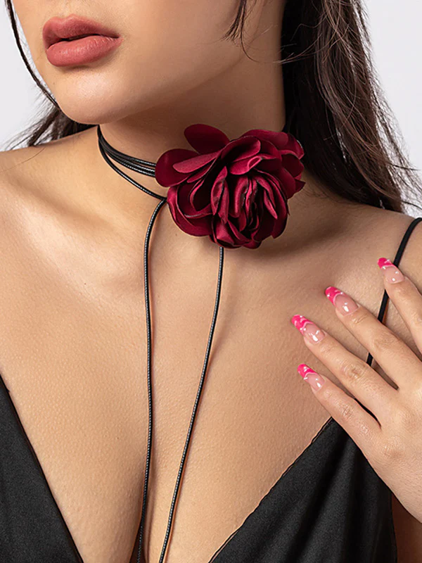 Flower Shape Dainty Necklace Necklaces Accessories - Image 4