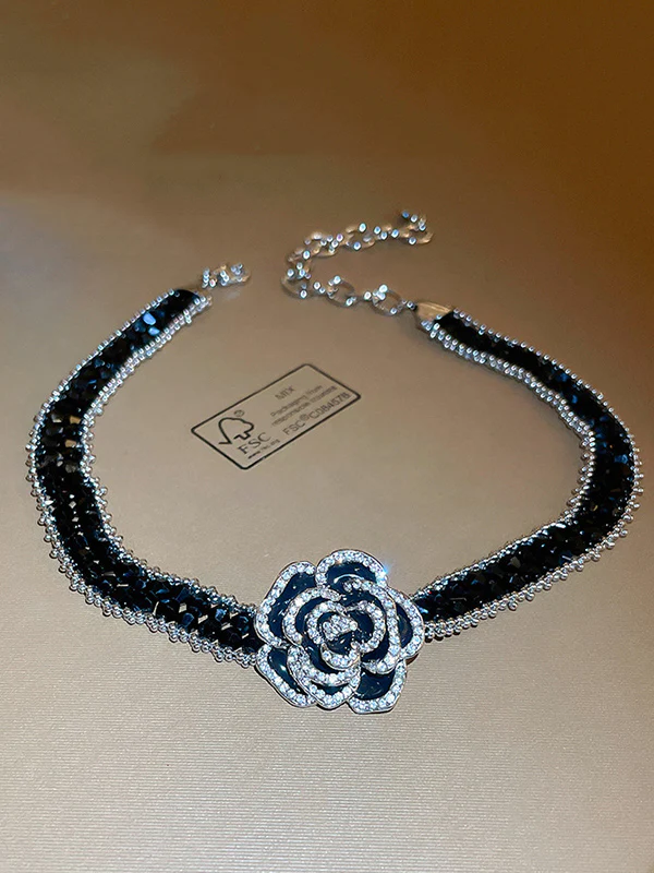 Flower Shape Dainty Necklace Necklaces Accessories - Image 2