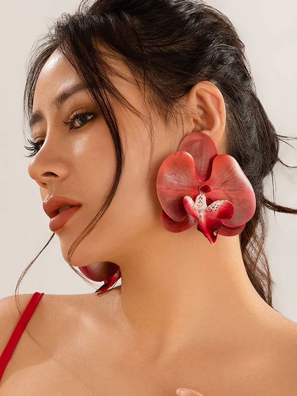 Flower Shape Drop Earrings - Image 11