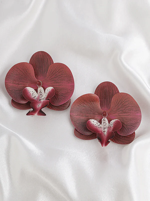 Flower Shape Drop Earrings - Image 13