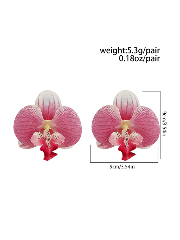 Flower Shape Drop Earrings - Image 16