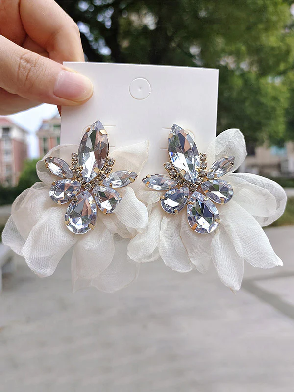 Flower Shape Drop Earrings - Image 12