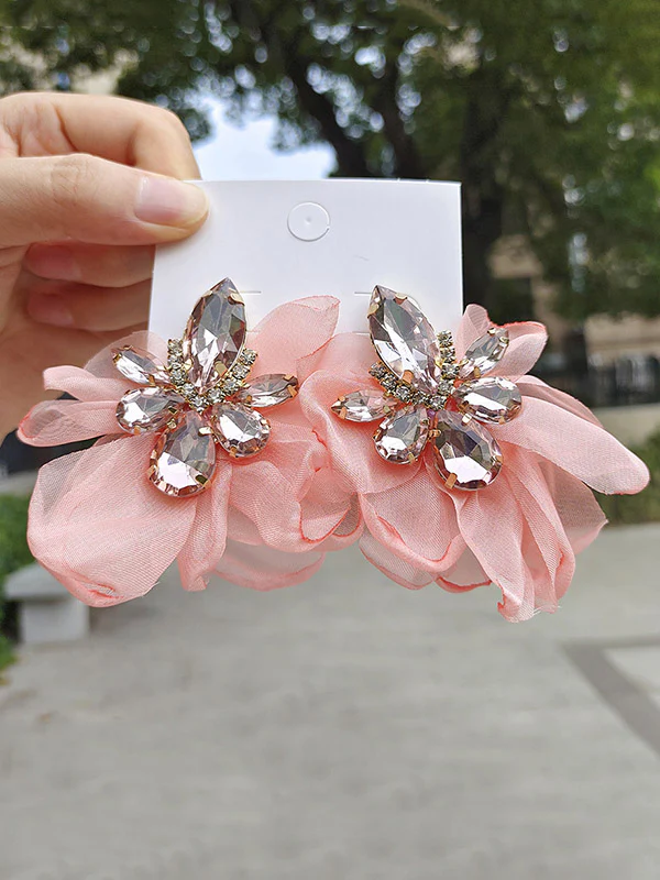 Flower Shape Drop Earrings - Image 14
