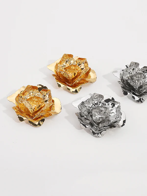 Flower Shape Drop Earrings - Image 5