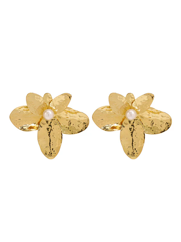 Flower Shape Drop Earrings - Image 7