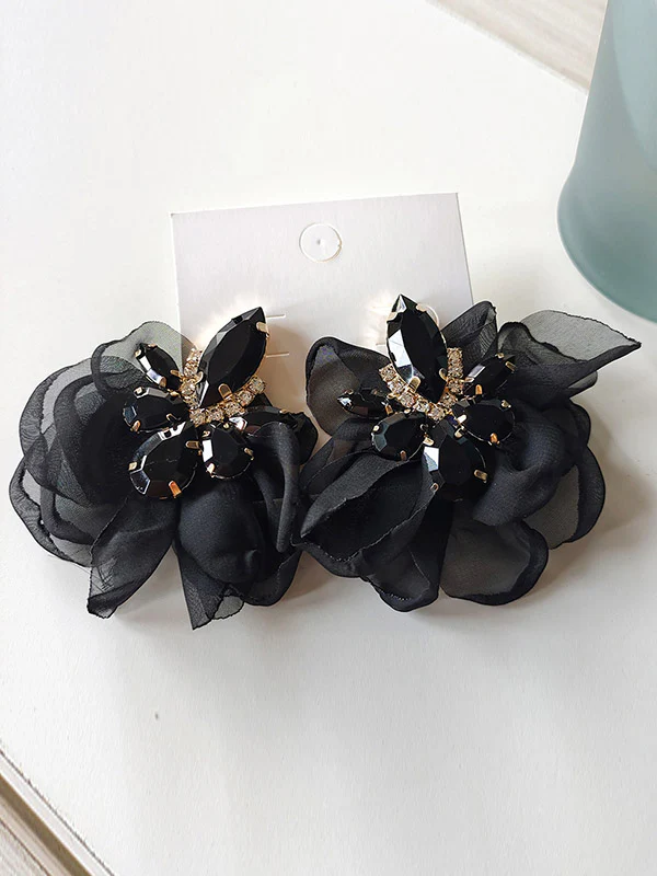 Flower Shape Drop Earrings - Image 19