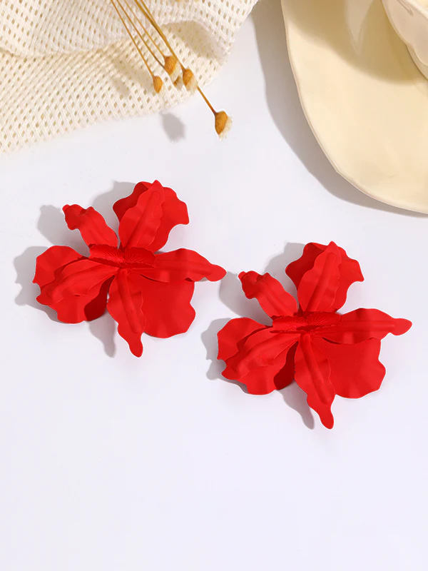 Flower Shape Drop Earrings - Image 6
