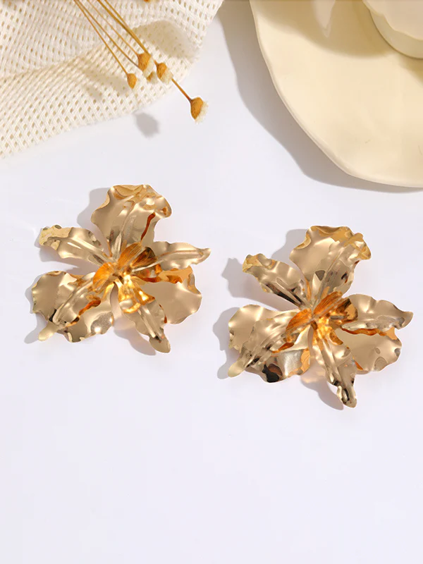 Flower Shape Drop Earrings - Image 7